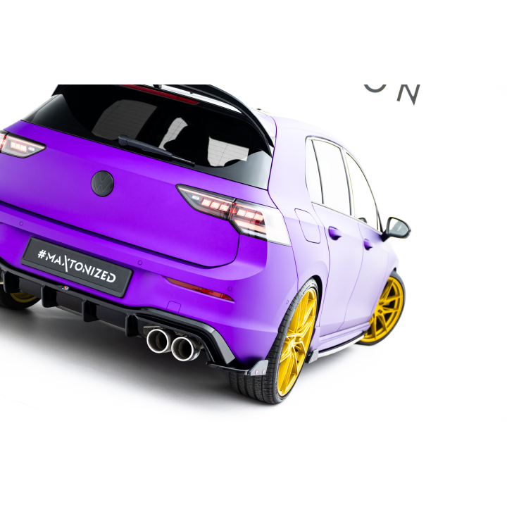 Splittery Tylne Boczne V.6 + Flaps Volkswagen Golf R Hatchback Mk8 Facelift  Produkt pasuje tylko z:   VW-GO-8-R-RS2G