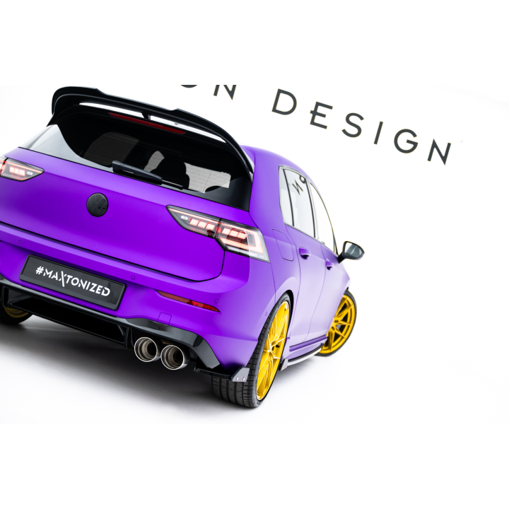 Splittery Tylne Boczne V.2 + Flaps Volkswagen Golf R Hatchback Mk8 Facelift  Produkt pasuje tylko z:   VW-GO-8-R-RS1G