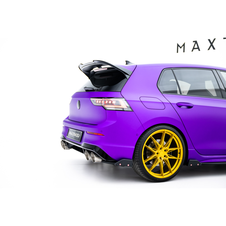 Splittery Tylne Boczne V.2 + Flaps Volkswagen Golf R Hatchback Mk8 Facelift  Produkt pasuje tylko z:   VW-GO-8-R-RS1G