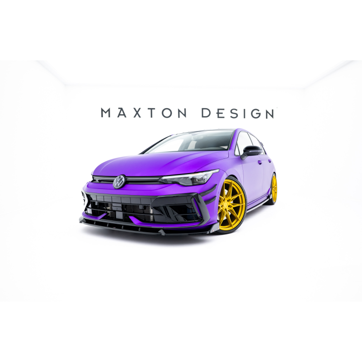 Splitter Przedni V.3 + Flaps Volkswagen Golf R Hatchback / Variant Mk8 Facelift