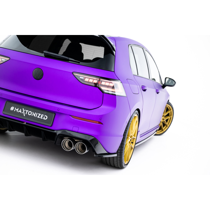 Splittery Tylne Boczne V.3 Volkswagen Golf R Hatchback Mk8 Facelift  Produkt pasuje tylko z: VW-GO-8-R-RS1.