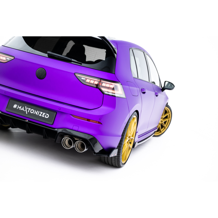 Splittery Tylne Boczne V.5 + Flaps Volkswagen Golf R Hatchback Mk8  Produkt pasuje tylko z:   VW-GO-8-R-RS1G