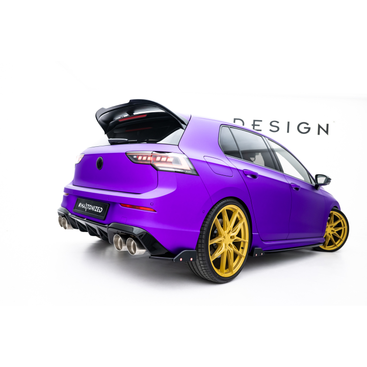 Splittery Tylne Boczne V.5 + Flaps Volkswagen Golf R Hatchback Mk8  Produkt pasuje tylko z:   VW-GO-8-R-RS1G