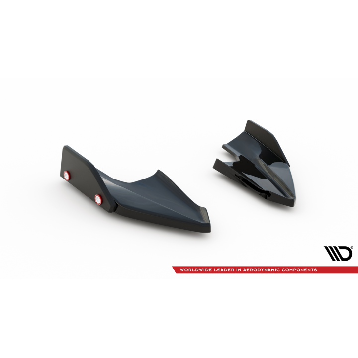 Splittery Tylne Boczne V.5 + Flaps Volkswagen Golf R Hatchback Mk8  Produkt pasuje tylko z:   VW-GO-8-R-RS1G