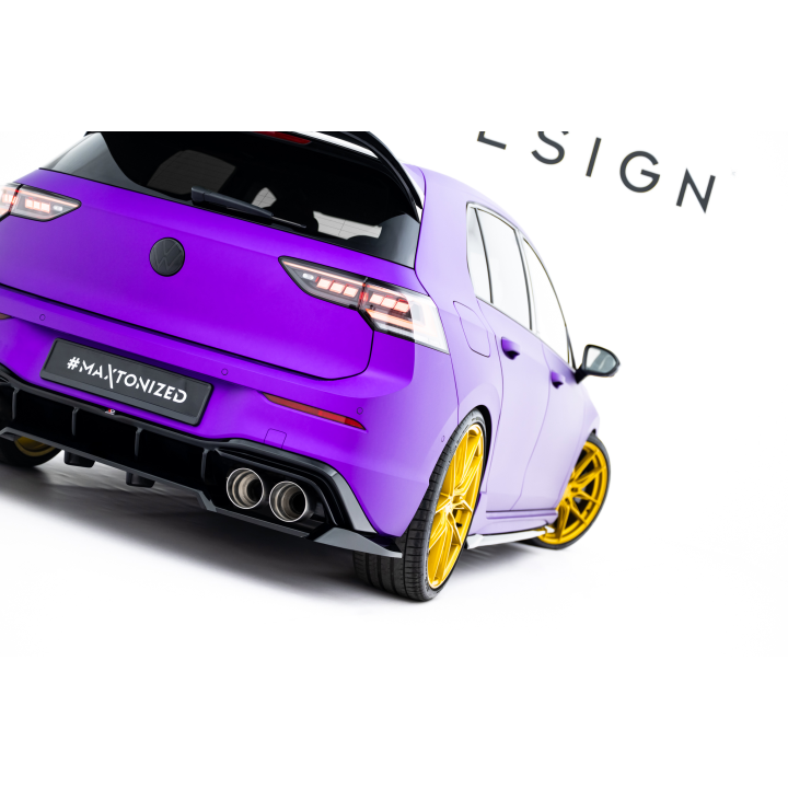 Splitter Tylny (Z Dyfuzorem) V.2 Volkswagen Golf R Hatchback Mk8 / Mk8 Facelift