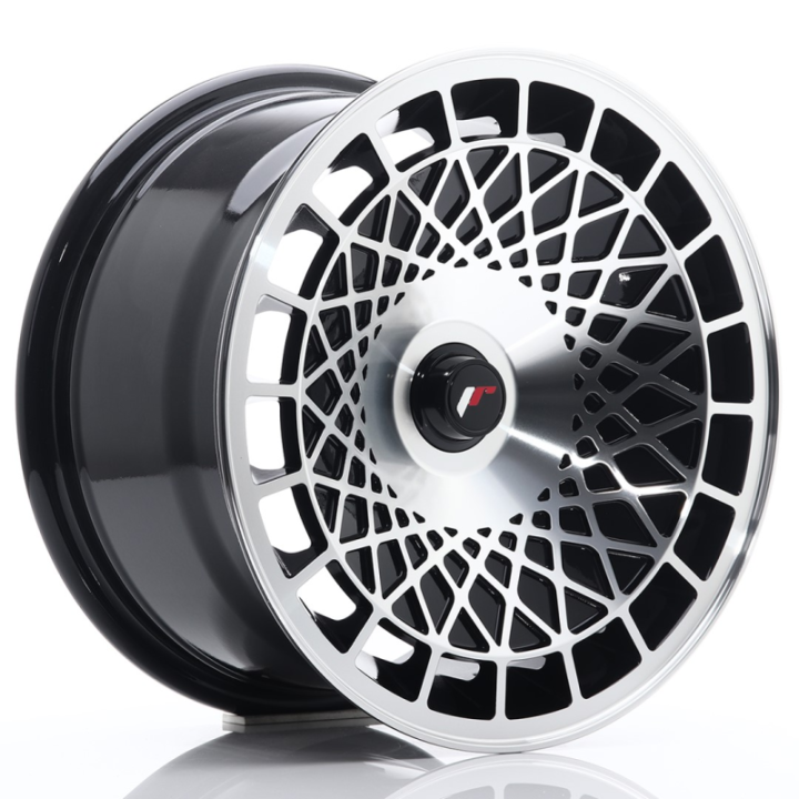 Japan Racing JR14 15x8 ET20-25 BLANK Gloss Black w/Machined Face