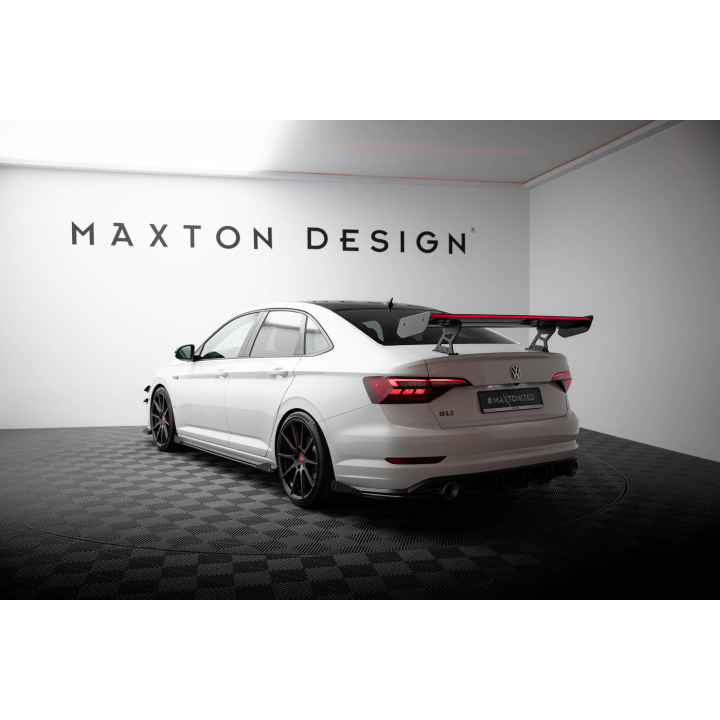 Karbonowy Spoiler Z Wewnętrznymi Wspornikami + LED Volkswagen Jetta GLI Mk7