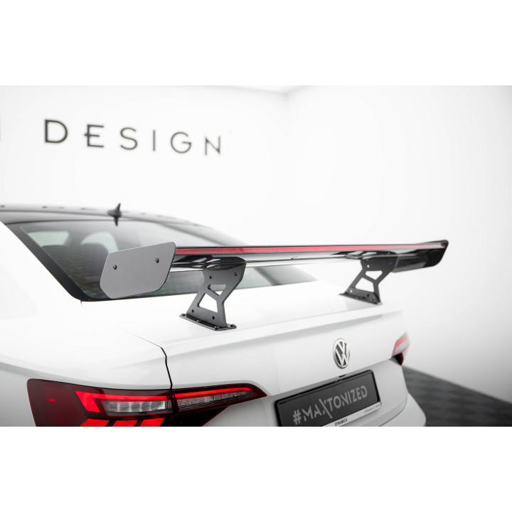 Karbonowy Spoiler Z Wewnętrznymi Wspornikami + LED Volkswagen Jetta GLI Mk7