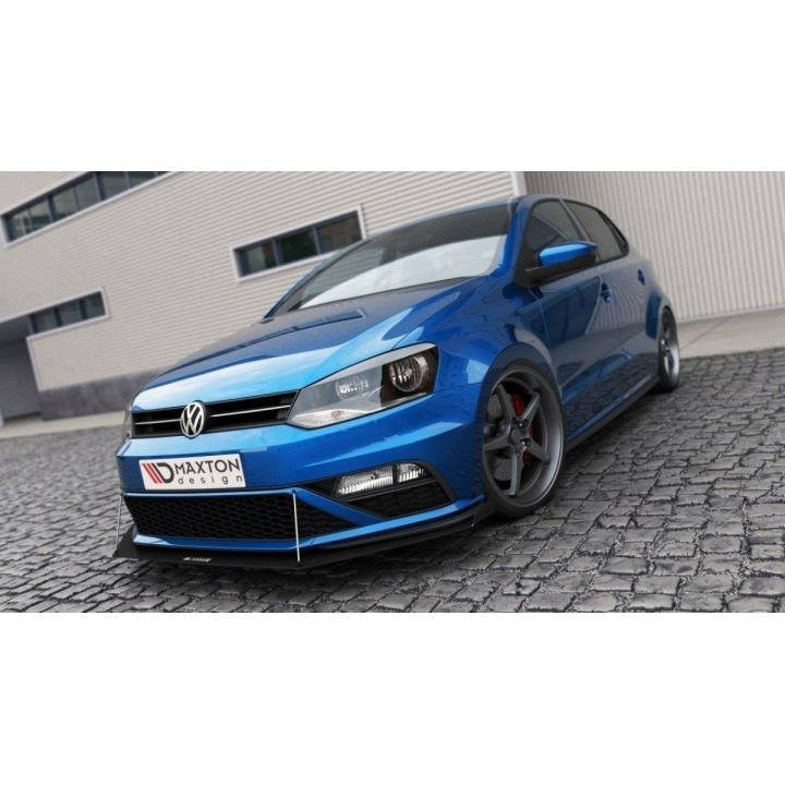 Splitter Przedni Racing (ze skrzydłami) Volkswagen Polo GTI Mk5 Facelift