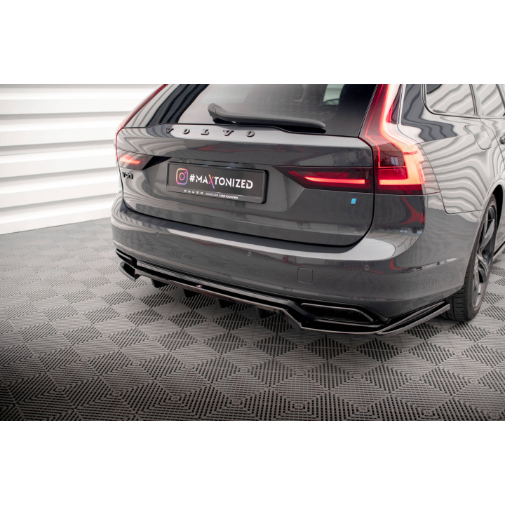 Splitter Tylny (Z Dyfuzorem) Volvo V90 / S90 R-Design Mk2
