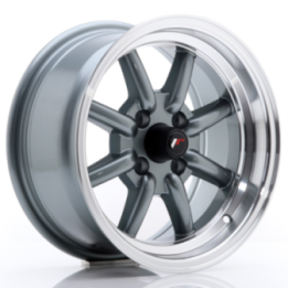 Japan Racing JR19 14x7 ET0 4x100 Gun Metal w/Machined Lip