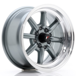 Japan Racing JR19 14x7 ET0 4x100/114 Gun Metal w/Machined Lip