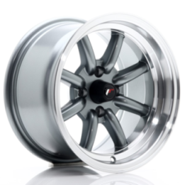Japan Racing JR19 14x8 ET-13 4x100 Gun Metal w/Machined Lip