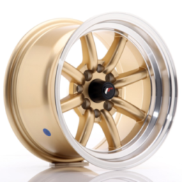 Japan Racing JR19 14x8 ET-13 4x100/114 Gold w/Machined Lip