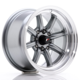 Japan Racing JR19 14x8 ET-13 4x100/114 Gun Metal w/Machined Lip