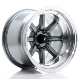 Japan Racing JR19 14x9 ET-25 4x100/114 Gun Metal w/Machined Lip