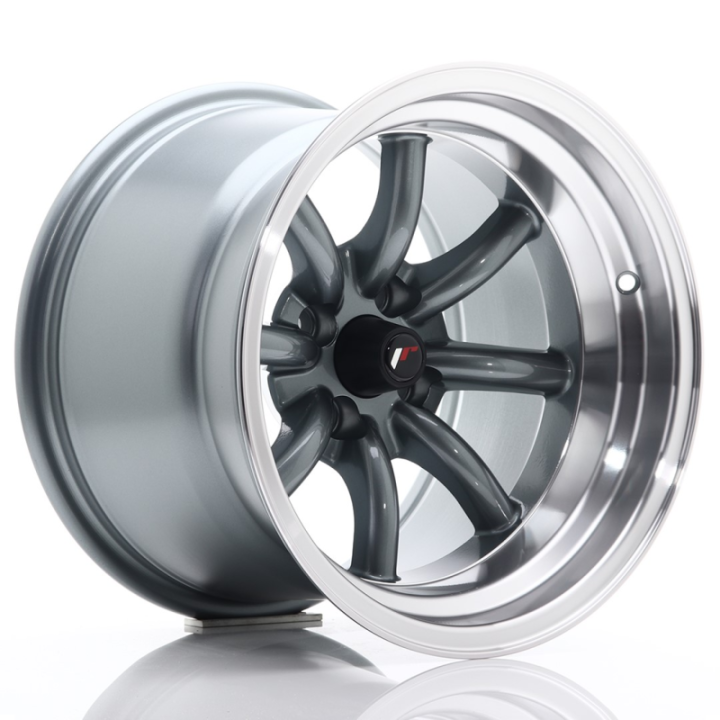 Japan Racing JR19 15x10,5 ET-32 4x100 Gun Metal w/Machined Lip
