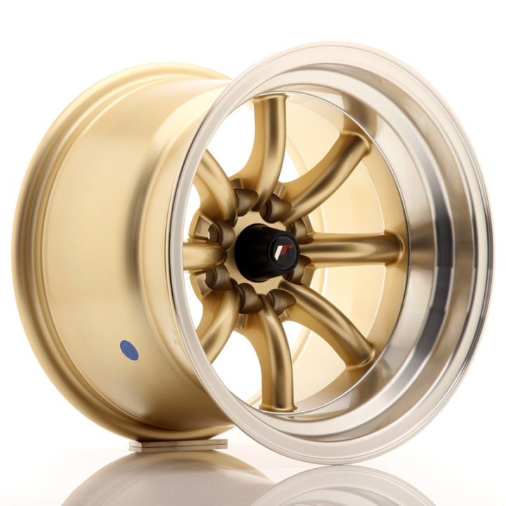 Japan Racing JR19 15x10,5 ET-32 4x100/114 Gold w/Machined Lip
