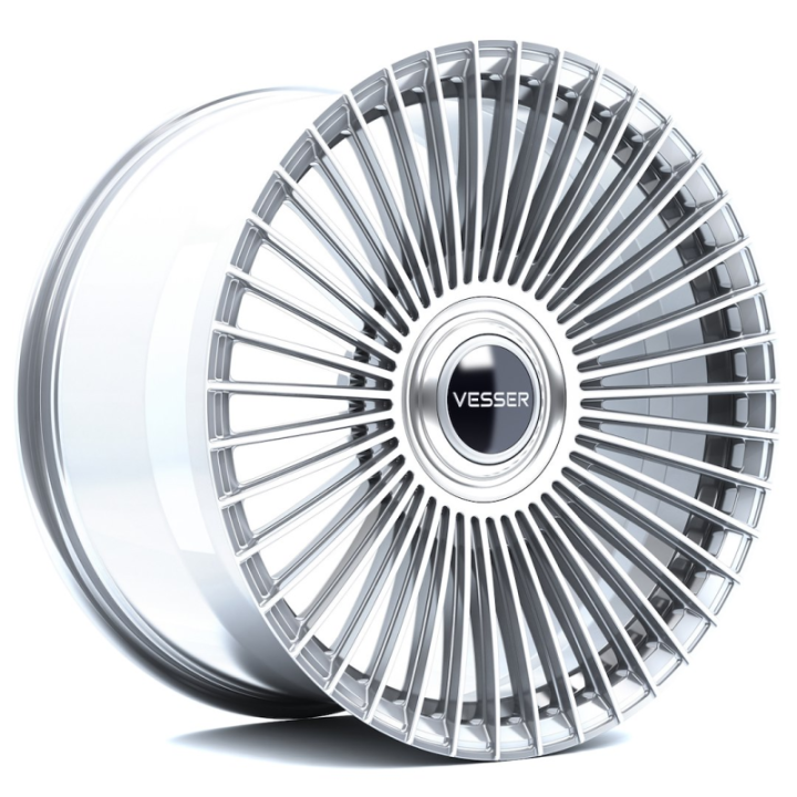 Vesser VSR9 21x9,5 ET0-35 BLANK Silver Machined Face