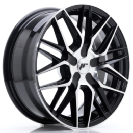 Japan Racing JR28 17x7 ET20-45 BLANK Black Machine