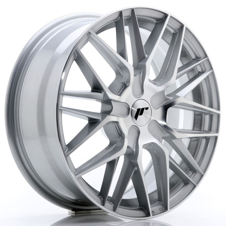 Japan Racing JR28 17x7 ET20-45 BLANK Silver Machin