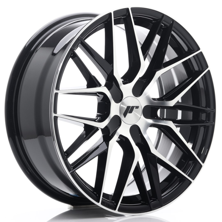 Japan Racing JR28 18x7,5 ET20-40 BLANK Gloss Black Machined Face