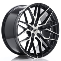 Japan Racing JR28 20x10 ET20-40 5H BLANK Gloss Black Machined Face