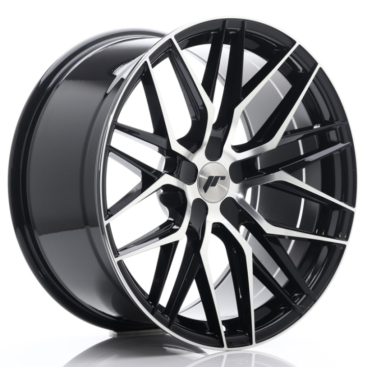 Japan Racing JR28 20x10 ET20-40 5H BLANK Gloss Black Machined Face