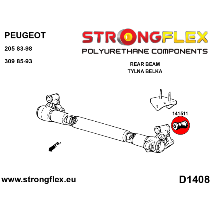 141511A: Tuleja belki tylnej SPORT