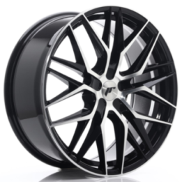 Japan Racing JR28 21x9 ET15-45 5H BLANK Gloss Black Machined Face