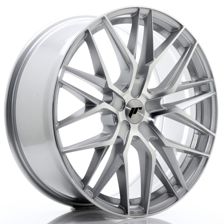 Japan Racing JR28 21x9 ET15-45 5H BLANK Silver Machined Face