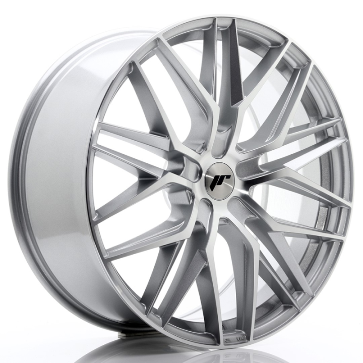 Japan Racing JR28 22x9 ET30-45 5H BLANK Silver Machined Face