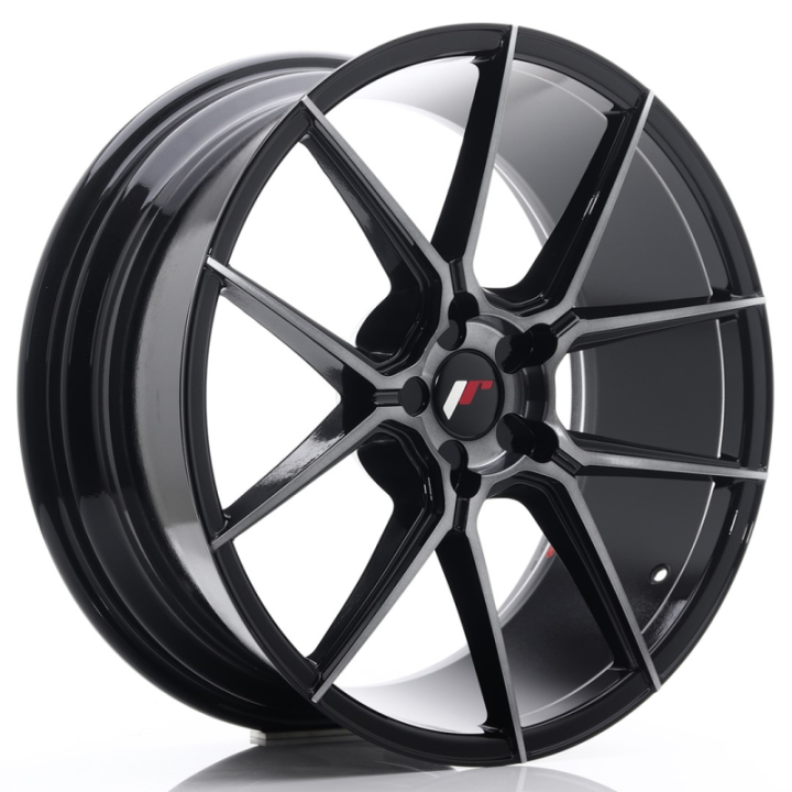 Japan Racing JR30 20x8,5 ET20-42 5H BLANK Black Brushed w/Tinted Face