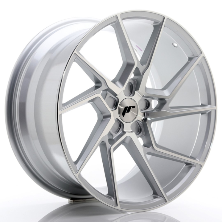Japan Racing JR33 20x10 ET20-40 5H BLANK Silver Machined Face