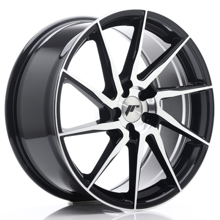 Japan Racing JR36 19x8,5 ET20-50 5H BLANK Gloss Black Machined Face