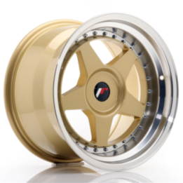 Japan Racing JR6 17x10 ET20 BLANK Gold w/Machined Lip