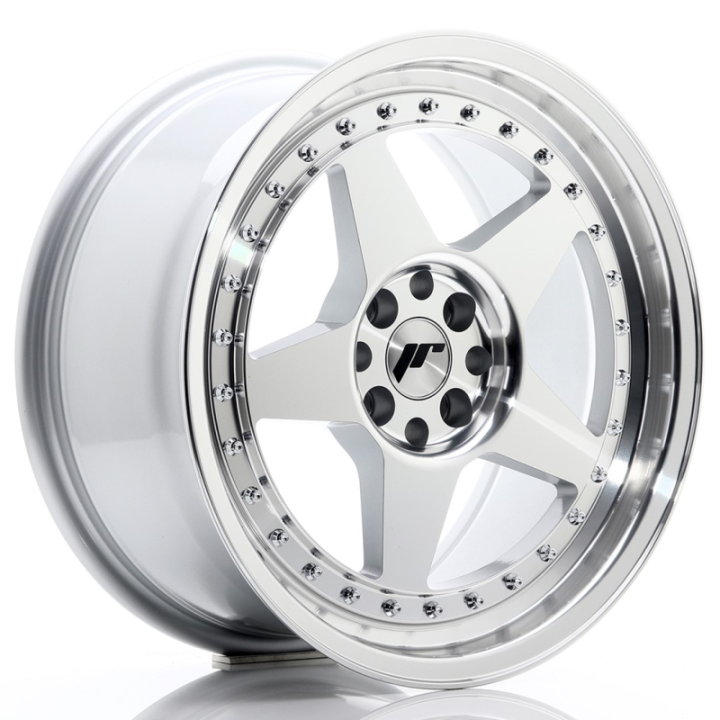 Japan Racing JR6 17x8 ET35 4x100/114 Silver Machined Face