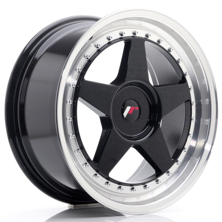 Japan Racing JR6 18x8,5 ET20-40 BLANK Gloss Black w/Machined