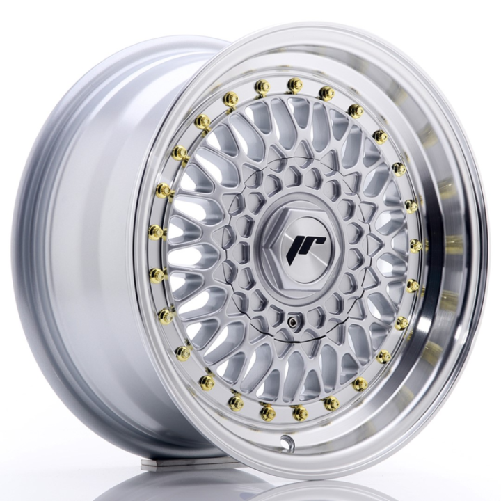 Japan Racing JR9 15x7 ET20 BLANK Silver w/Machined Lip