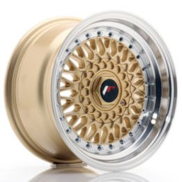 Japan Racing JR9 15x8 ET20 BLANK Gold w/Machined Lip