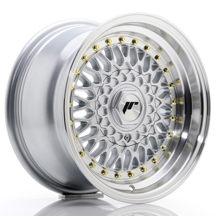 Japan Racing JR9 15x8 ET20 BLANK Silver w/Machined Lip