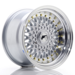 Japan Racing JR9 15x9 ET10 BLANK Silver w/Machined Lip
