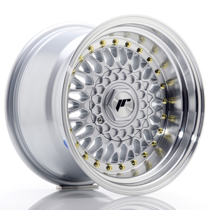 Japan Racing JR9 15x9 ET10 BLANK Silver w/Machined Lip