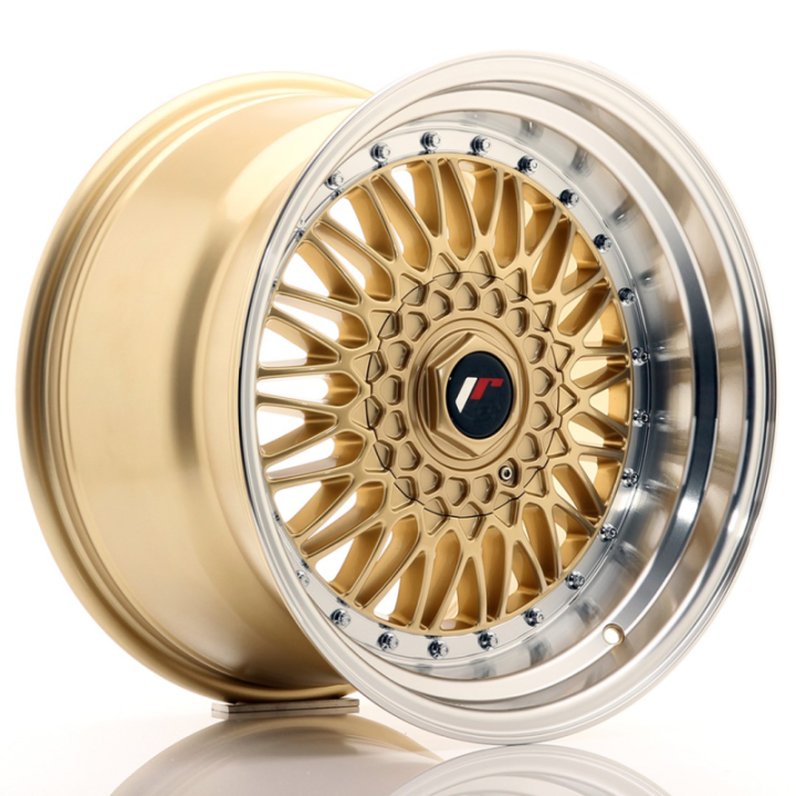 Japan Racing JR9 17x10 ET20 BLANK Gold w/Machined Lip