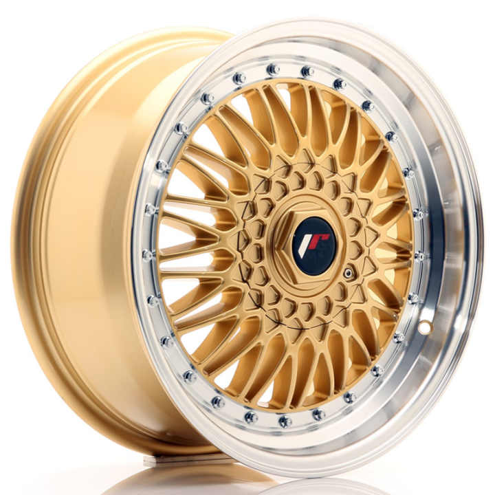 Japan Racing JR9 17x7,5 ET20 4x100/108 Gold w/Machined Lip