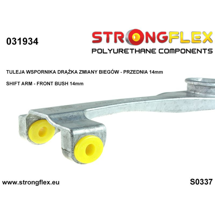031934A: Tuleja wspornika drążka zmiany biegów - przednia (owalna) 14mm SPORT