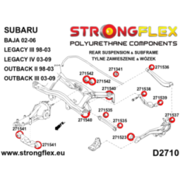 Strongflex 276160A: Kompletny zestaw tulei zawieszenia SPORT