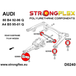 Strongflex 026215A: Zestaw tulei belki tylnej SPORT