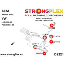 Strongflex 226161A: Zestaw zawieszenia przedniego SPORT