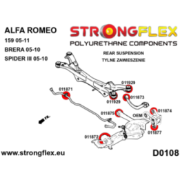 Strongflex 016245B: Zestaw tulei tylnego wózka
